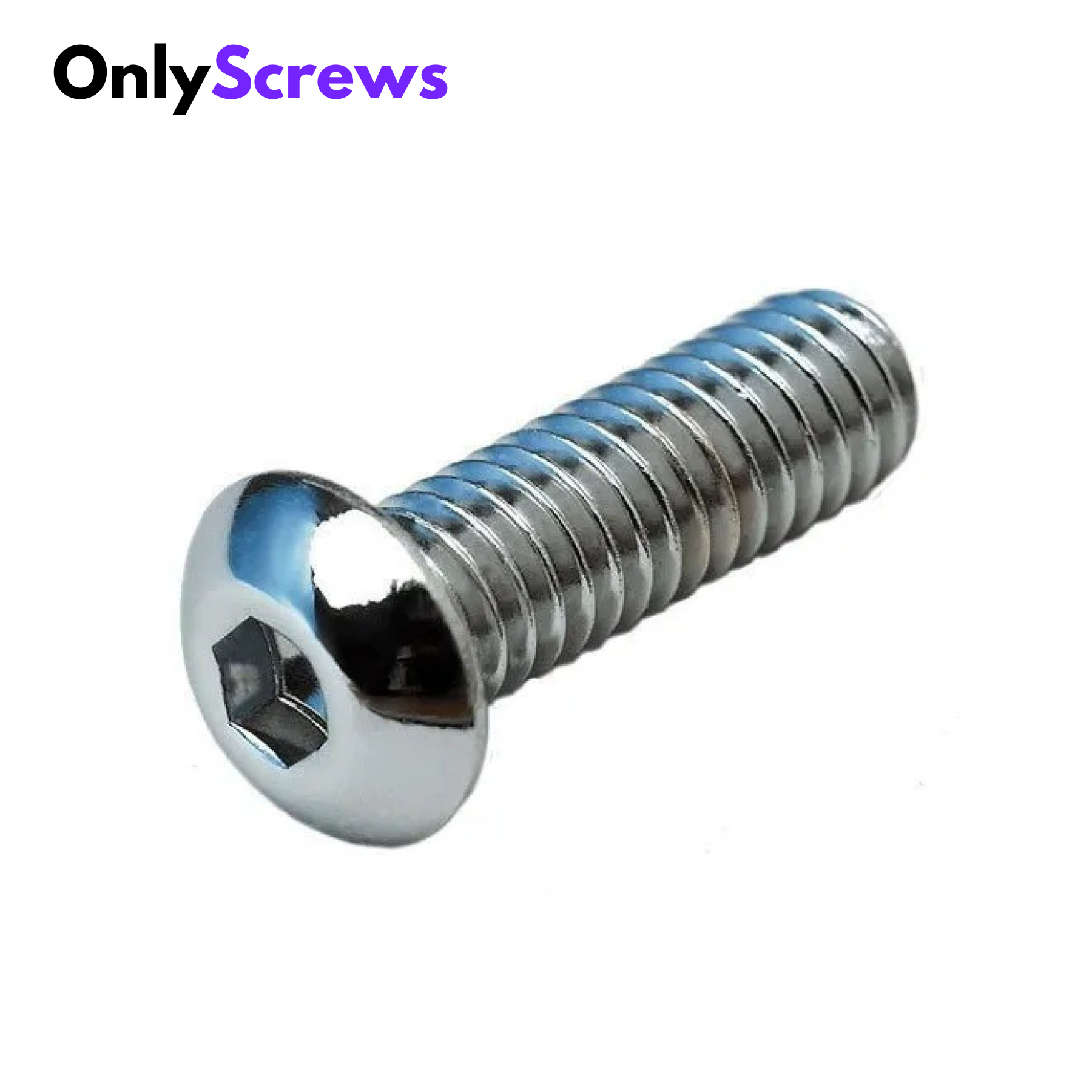 M6 X 12mm Hex (Allen) Button Head SS 304 Screw (Dia. 6mm, Length 12mm)